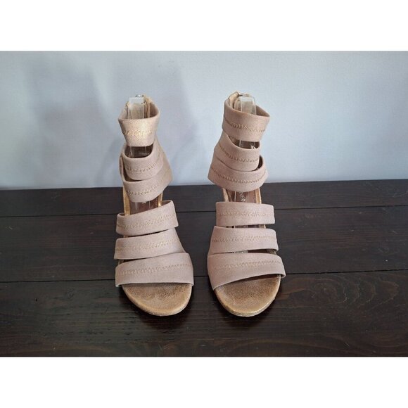 Donald J Pliner Gigee Strappy Metallic Leather Pumps/Pre-owned, Sz. 8.5M - Picture 5 of 8